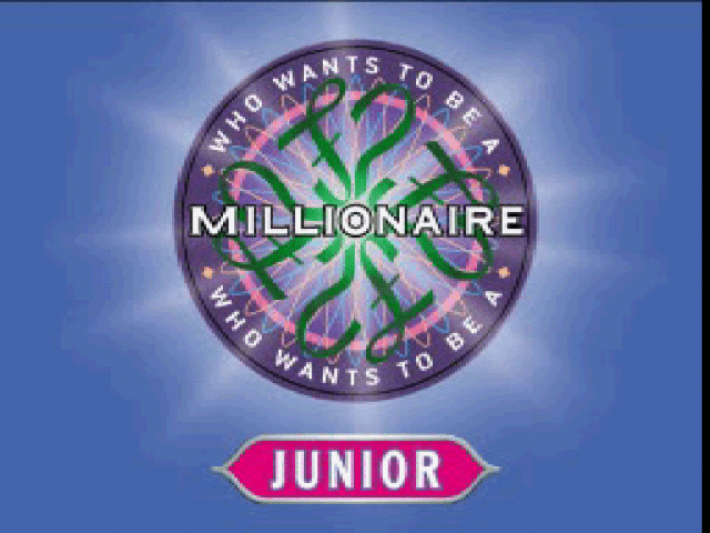 Who Wants to Be A Millionaire title screen for Playstation